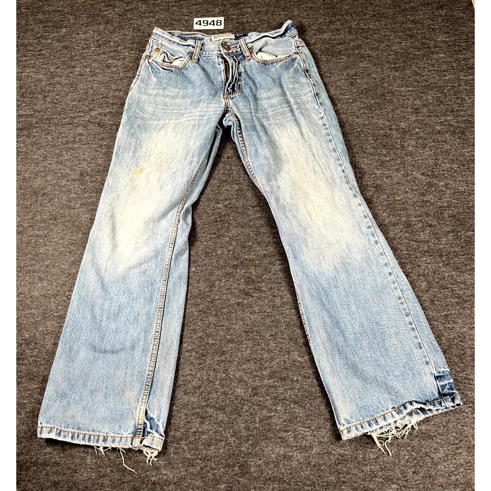 Aropostale Jeans Womens 28x30 Blue Denim Light Wash Benton Original Bootcut Leg